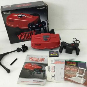 ●営SR117-100【取扱説明書/箱付き】Nintendo VIRTUALBOY VUE-S-RA-JPN-2 バーチャルボーイ ゲーム 本体 ニンテンドー 任天堂 現状品の画像1