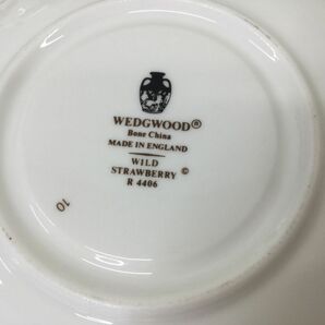 ●営ST004-100【黒壺刻印】WEDGWOOD ウェッジウッド ワイルドストロベリー カップソーサー ティーカップソーサー クリーマーの画像10