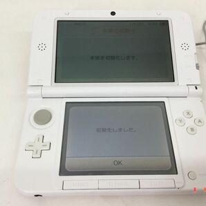 ●営HS251-60 任天堂 Nintendo 3DS LL ピンク×ホワイト SPR-001 ゲームソフト付き どうぶつの森の画像3