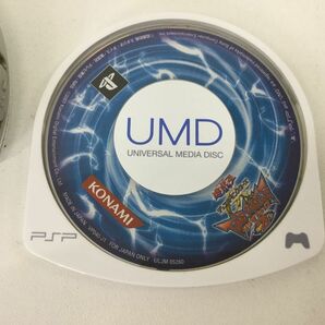 ●営AD812-60 Sony ソニー playstationPORTABLE PSP-2000 本体 ホワイト ソフト付き 遊戯王 タッグフォースの画像2