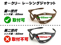 LINEGEAR　オークリー　第1世代初期レーシングジャケット用　ナイロンレンズ　レッドミラー　Oakley　Racing Jacket Generation1_画像2