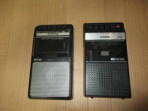 両方動作品　卓上カセットレコーダー　パナソニック　RQ‐2112　Slim line ・ナショナル　RQ-2105　