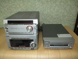 両方美品　SONY　ミニコンポ　MD777　TC-PX100 カセットデッキとアンプ部　動作品　目立つ傷等なし　アンプ部にわずか難あり　