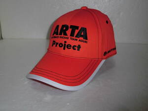 未使用 ARTA キャップ (帽子) オレンジ白 オートバックス SUPER GTアグリautobacs racing team aguri 鈴木亜久里ARTAproject