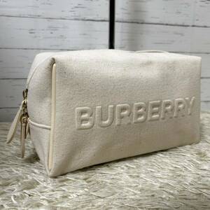 [ new goods unused ]1 jpy ~ BURBERRY Burberry pouch second bag clutch hand canvas Gold metal fittings business lady's men's 