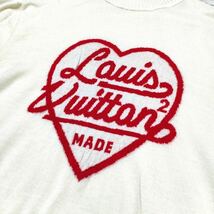 超愕級!!!頂点頂上!!!【ルイヴィトン LOUIS VUITTON】化け物スタイル◎ ど迫力 インタルシアハートタートルネックニットセーター M〜L_画像7