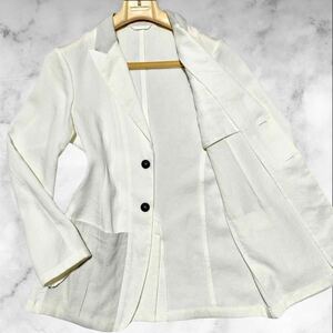  regular price 30 ten thousand!!! this and more none!!![joru geo Armani GIORGIO ARMANI] another .o-la. unusual material design * super light weight spring summer tailored jacket L