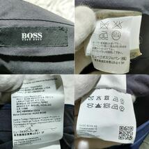 定価25万!!!頂点頂上!!!【ヒューゴボス HUGOBOSS】極上のカノニコ生地◎極上のウールシルク TAILOREDセットアップスーツ ネイビー 紺 XL_画像10