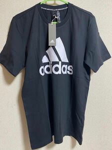 アディダス(adidas) 半袖 マストハブ バッジ オブ スポーツ Tシャツ ブラック/ホワイト XO(2XL)