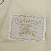 ヴィンテージ◆BURBERRYS バーバリー リネン混 チェック柄 2釦 ジャケット A5_画像5