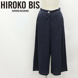 ◆HIROKO BIS ヒロコ ビス リネン ワイド ガウチョ パンツ インディゴ 9