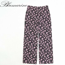 ◆Be Blumarine ビー ブルマリン ストレッチ 花柄 パンツ 38_画像1