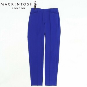 ◆MACKINTOSH LONDON マッキントッシュ ロンドン ストレッチ テーパード カラー パンツ 青 ブルー 36