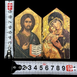 ビンテージ 宗教画 西洋美術 イコン 聖母マリア イエス=キリスト の画像8