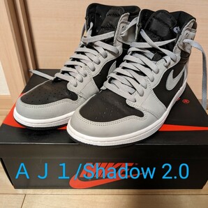 28㌢美品 Nike Air Jordan 1 OG Shadow 2.0 ナイキ ジョーダン シャドウ