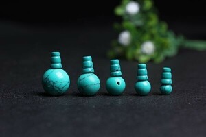 [EasternStar] international shipping parent sphere .. beads for parts DIY T hole bosa beads set ( each 1 piece ) green turquoise sphere diameter 8mm