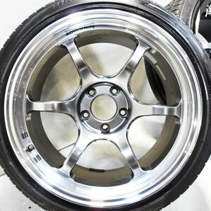 ●ADVAN RACING アドバンレーシング RG-D2 18インチ 9J +24 PCD 114.3 5穴 215/45R18 4本 チェイサー マーク2 シルビア スカイライン 等の画像3