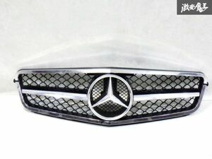 即納 社外 メルセデス ベンツ W204 Cクラス ラジエーター グリル フロントグリル メッシュグリル ベゼル パネル メッキ