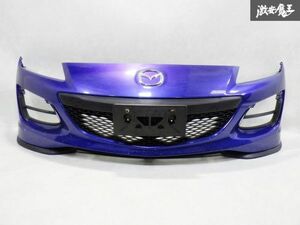 ＊即納 割れなし マツダ純正 SE3P RX-8 RX8 後期 フロントバンパー リップ付き F197-50031 カラー 34J オーロラブルーマイカ