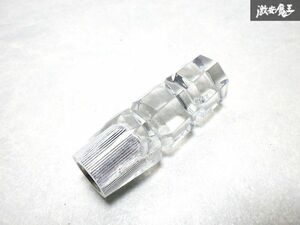 簡単おしゃれ！社外シフトノブ クリスタル バブルシフトノブ ブルー 全長 約9cm 汎用 12×P1.25 トラック 旧車 シルビア スカイライン等