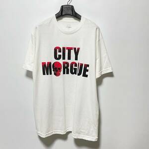 M 新品 Vlone x City Morgue バックロゴTシャツ カットソー 送料230円〜 ヴィローン シティモルグ Dogs Tee 未使用保管品 メンズ ホワイト