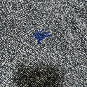 バーバリーブラックレーベル ロゴ刺繍リネンコットンニット 送料520円〜 2(M) セーター BURBERRY BLACK LABEL メンズ 綿麻 男性用 三陽商会の画像5