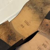 美品 GUCCI グッチ レザーベルトサンダル サイズ40 E(25cm) レザーシューズ 革靴 Belt Sandalo メンズ 男性用 ブラック 黒 ストラップ_画像10