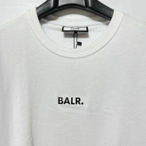 未使用 BALR. ボーラー メタルロゴカットソー 定価23,100円 L 送料230円〜 Black Labe7l Classic T-Shirt 半袖Tシャツ タグ付き シミ有 白の画像4