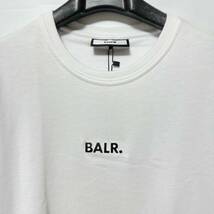 未使用 BALR. ボーラー メタルロゴカットソー 定価23,100円 L 送料230円〜 Black Labe7l Classic T-Shirt 半袖Tシャツ タグ付き シミ有 白_画像4