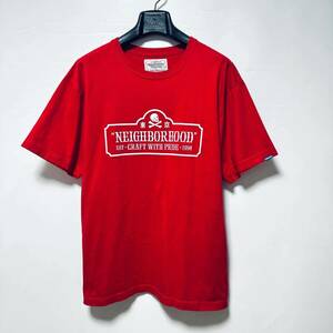 ネイバーフッド 東京ロゴプリントカットソー 送料230円〜 NEIGHBORHOOD 半袖Tシャツ レッド 赤 メンズ スカル