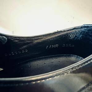 25.5cm REGAL リーガル 11NR パンチドキャップトゥ レザーシューズ ビジネスシューズ メンズ 革靴 男性用 ブラック 黒 ガラスレザーの画像9