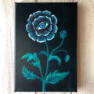 Art hand Auction [Authentisch] Blume SM Größe Kunstwerk Originalgemälde Yoko Tokushima Acrylgemälde, Kunstwerk, Malerei, Acryl, Schnittwunde