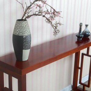極上◆アンティーク調デザインコンソールテーブル 電話台 テーブル 花台リビン 木製 玄関テーブル サイドテーブル 無垢材の画像4