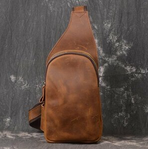  new goods recommendation body bag men's leather high capacity endurance one shoulder bag cow leather shoulder bag diagonal .. bag casual bag 