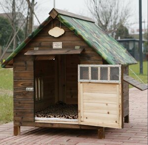  outdoors for weather resistant wooden natural tree kennel pet house dog house dog . triangle roof with legs middle small size dog ventilation assembly summer is ... winter is warm 