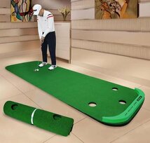 欧米超人気☆ゴルフパター マット 室内練習 新品 練習用具 ゴルフ練習マット ゴルフ練習_画像1