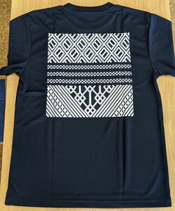 こぎん刺し柄 プリント 半袖Tシャツ