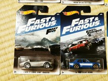 ワイスピ　FAST&FURIOUS ホットウィール HW ミニカー 8台セット　ワイルドスピード_画像4