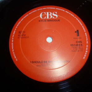 CBS盤 )) 12” KYLIE MINOGUE // I SHOULD BE SO LUCKYの画像4