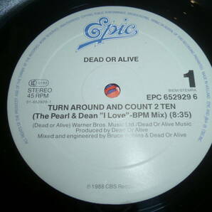 良好品） 12” DEAD OR ALIVE // Turn Around And Count 2 Ten の画像4