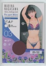 HIT'S/長澤茉里奈2 Vol.2 ピンスポビキニカード03　#20/22　(A：紫×青ブラ) 240418-150_画像1