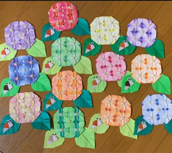 折り紙　紫陽花　13セット