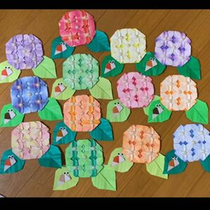 折り紙　紫陽花　カタツムリ　13セット