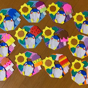 折り紙 夏リース ひまわり 12セット