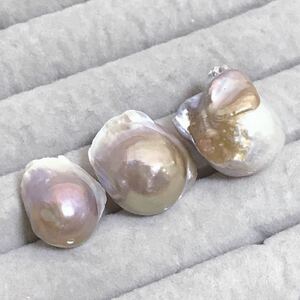 ek184/SALE! fresh water pearl *.... oyster 3 bead 