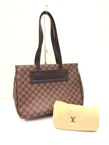 【中古・美品】LOUIS VUITTON ルイヴィトン ダミエ・エベヌ N51123 パリオリPM トートバッグ ショルダーバッグ 保存袋付き