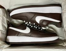 新品！NIKE AIR FORCE 1 LOW RETRO QS (US9.5 , 27.5cm) CHOCOLATE / WHITE ナイキ エアフォース1 レトロ チョコレート 茶 白 FD7039 200_画像8