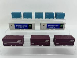 TOMIX Nゲージ貨車 30A・Panasonic他 コンテナ まとめ まとめて10個