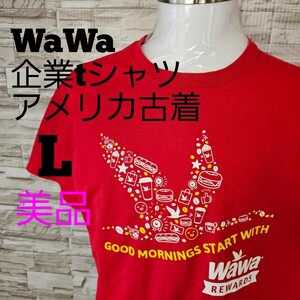 美品 WaWa アメリカ企業tシャツ アメリカ古着 日本国内レア物