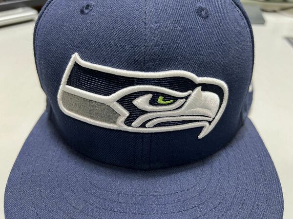 シアトル　シーホークス　ニューエラ　キャップ　NFL super bowl 58.7cm 小さめ　Seahawks NEW ERA